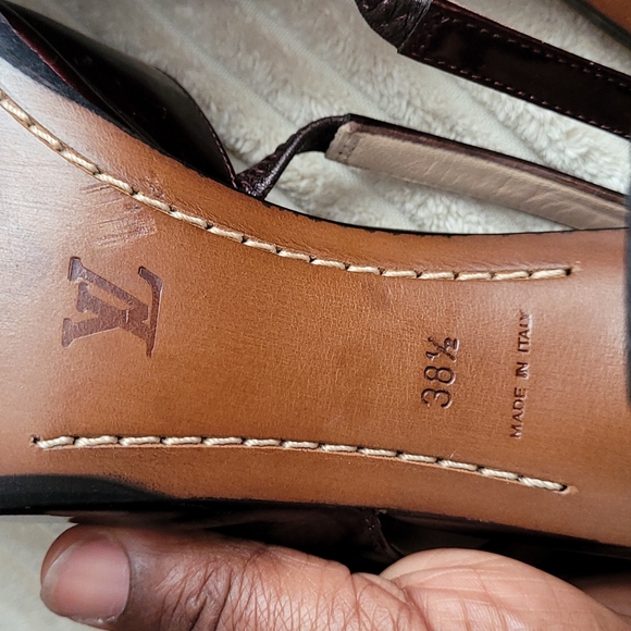 Louis Vuitton  Vernis Block heel sandals - Picture 14 of 16